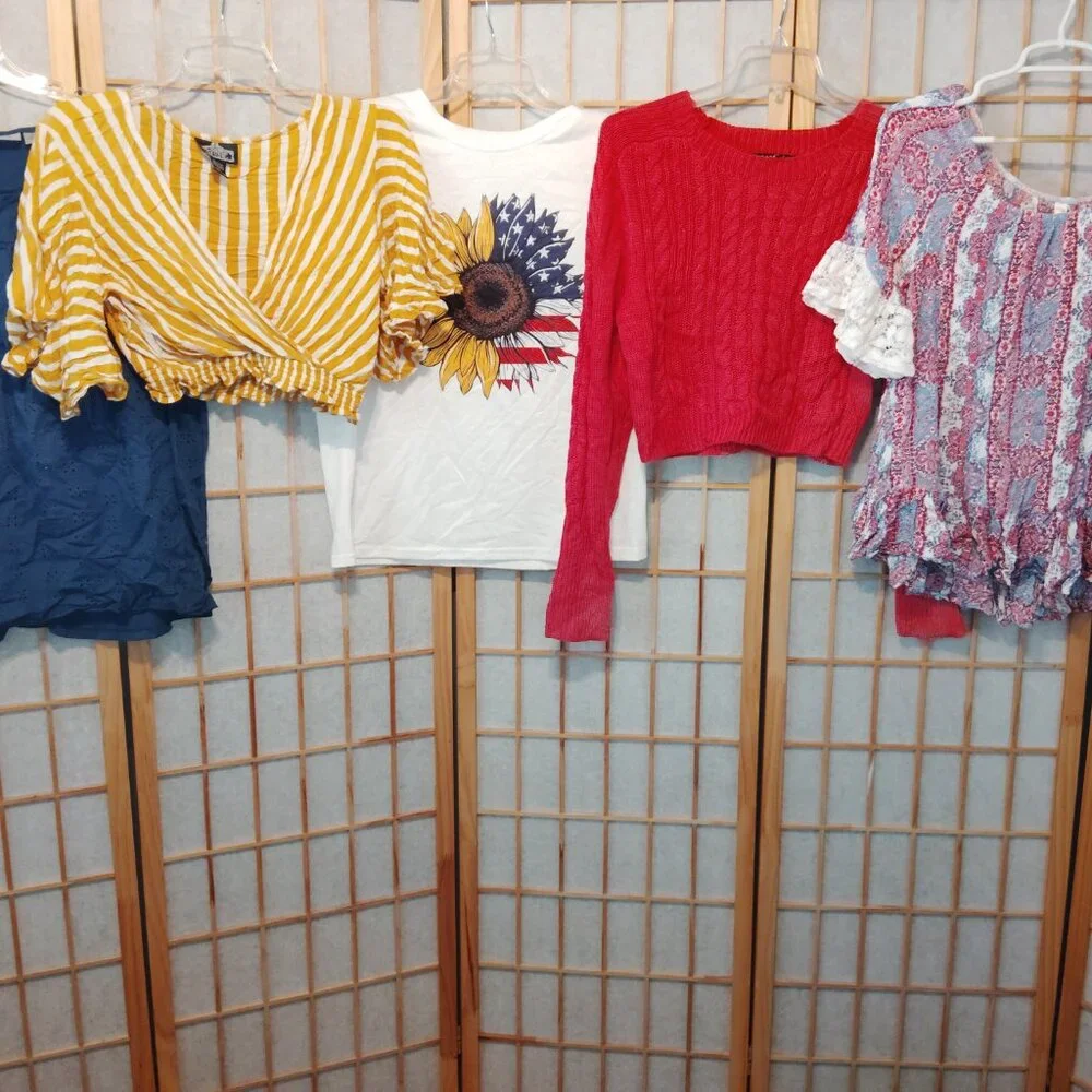 LOT OF 5 FOR $20 WOMENS TOPS SWEATER SHEIN JASON MAXWELL BOHO ANGIE~SIZE L